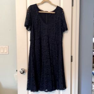 Torrid navy blue a-line dress Size 20